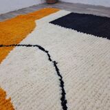 Handmade natural Berber rug 3x2 m