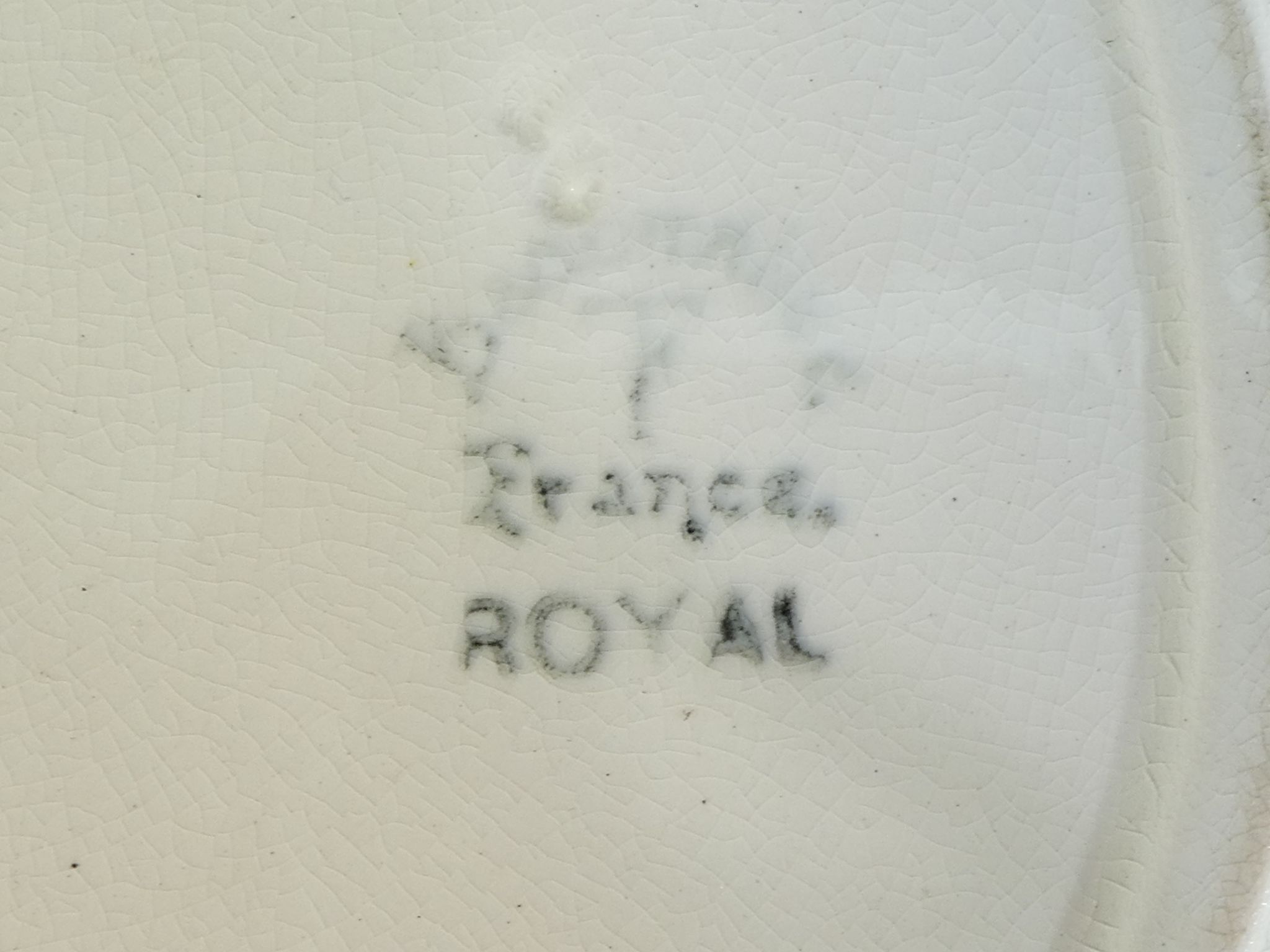 Plat ovale Badonviller modele Royal