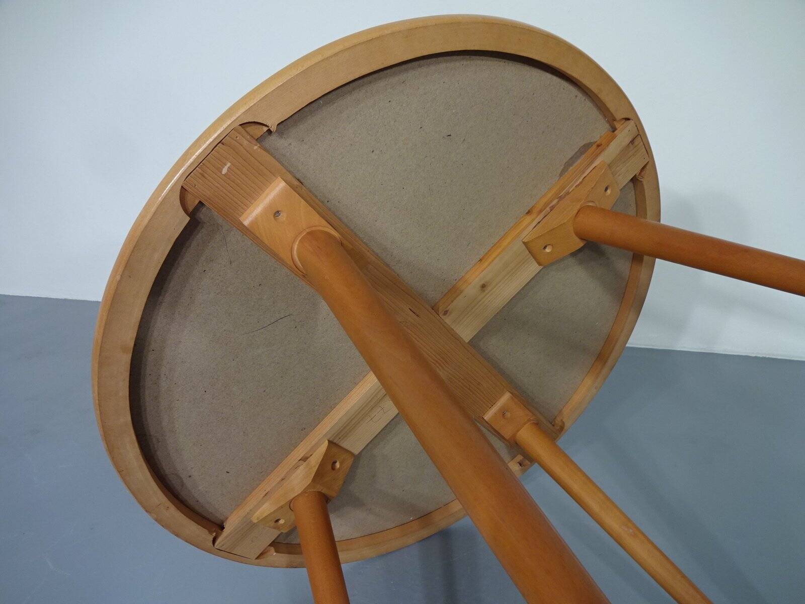 Glass and cherrywood table, 1960s