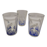 Set of 3 vintage glasses