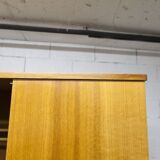 Armoire scandinave 3 portes en teck blond