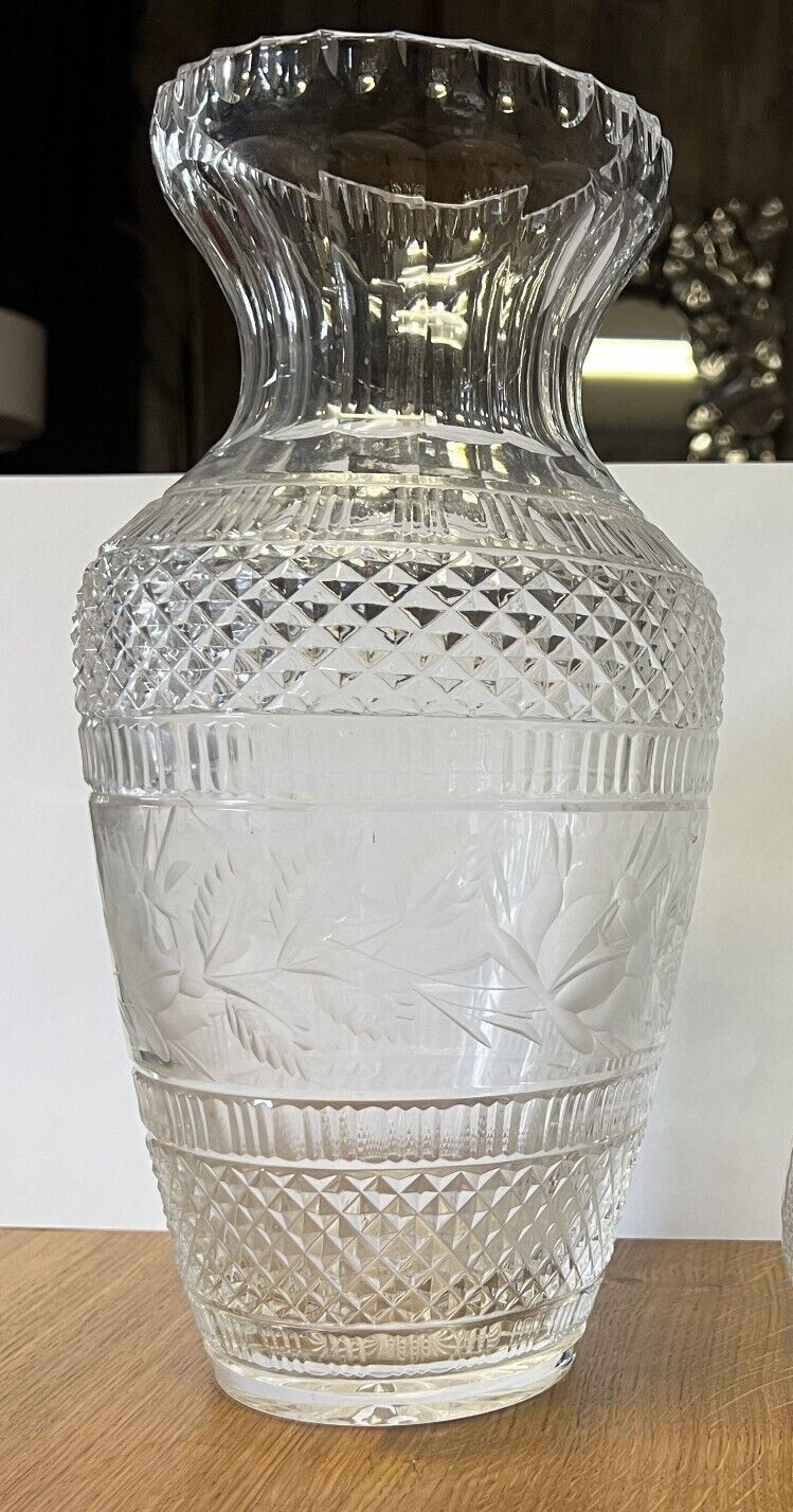 Crystal vase circa 1950