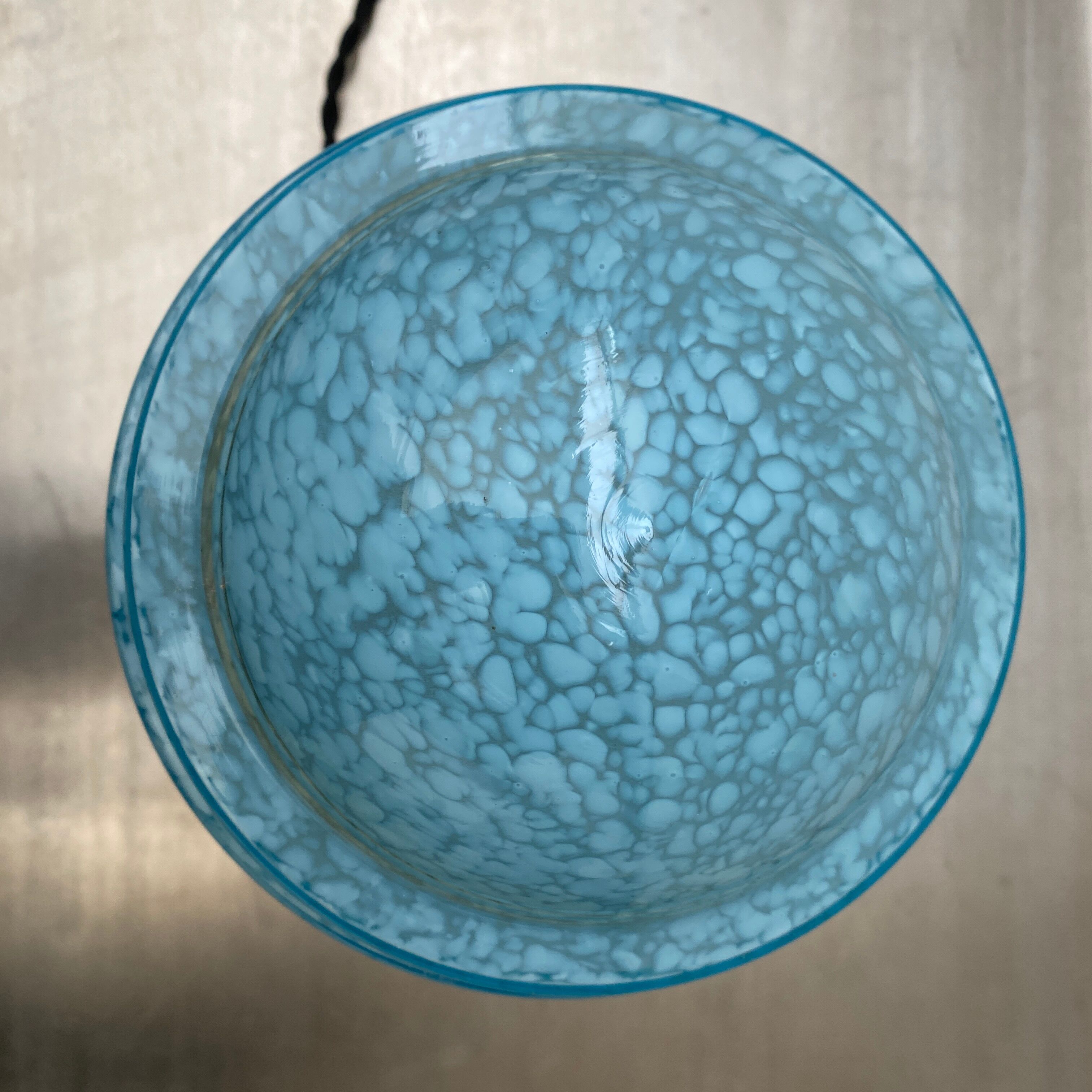 Clichy glass bedside lamp