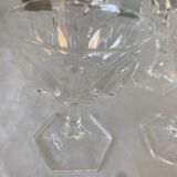 Série de 6 verres à porto en cristal