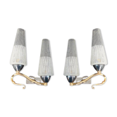 Pair of appliques Lunel Arlus 1950