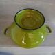 Vintage green enamelled tin soup tureen