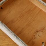 Scandinavian footstool, reupholstered, 1960