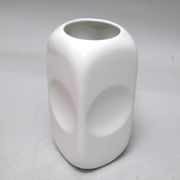 White rectangular vase Parravicini 1970s