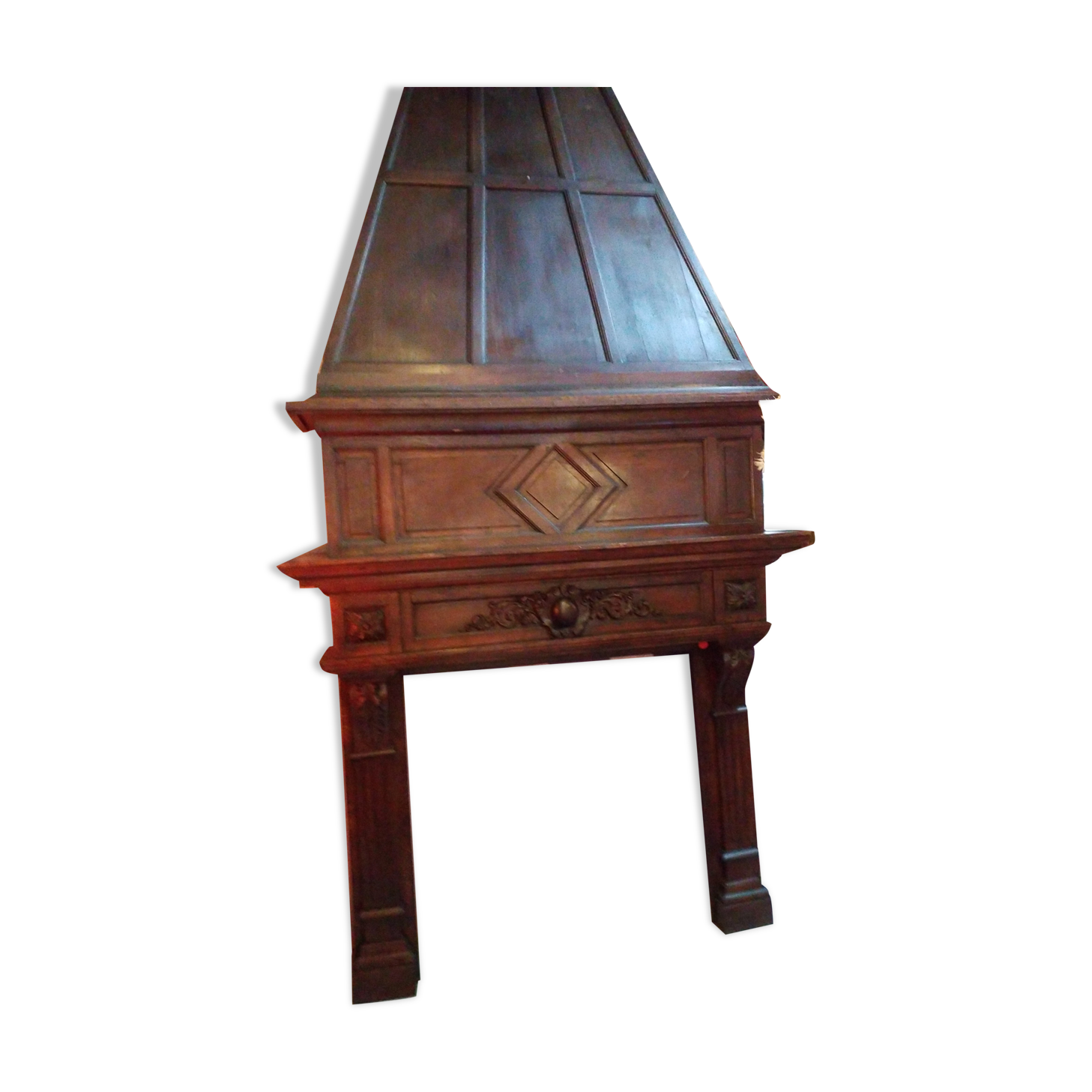 Wooden fireplace