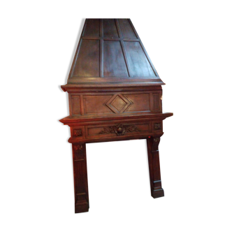 Wooden fireplace