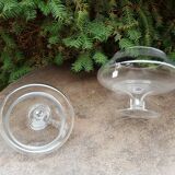 Candy cut on glass stand