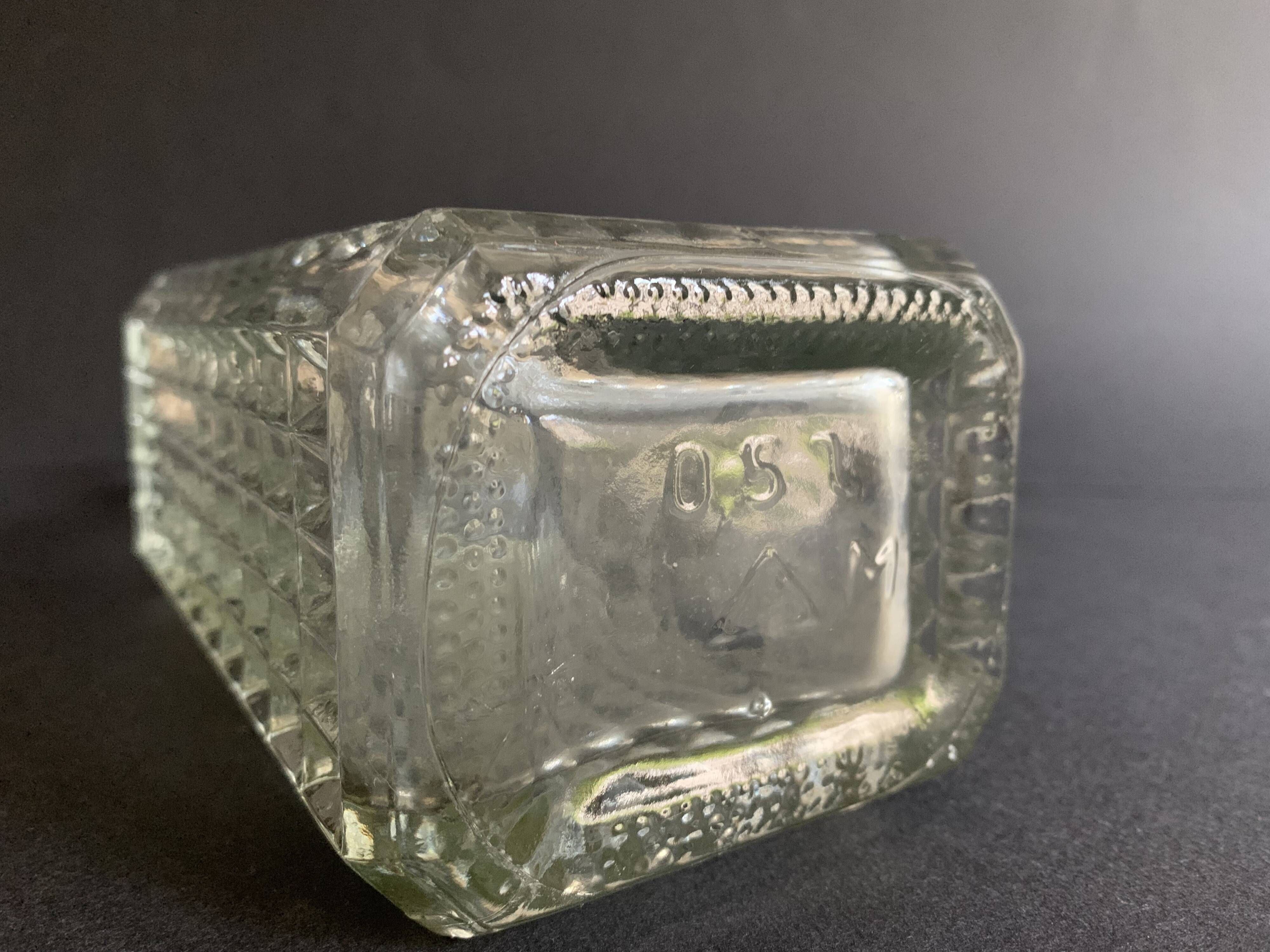 Diamond tip whisky decanter, 1960s