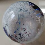 Speckled Blown Art Glass Ball Vase