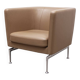 Vitra Suita Club Armchair in Ochre Leather