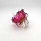 Bowl Ashtray Josef Hospodka Chribska Sommerso Rose 14cm 1.78kg