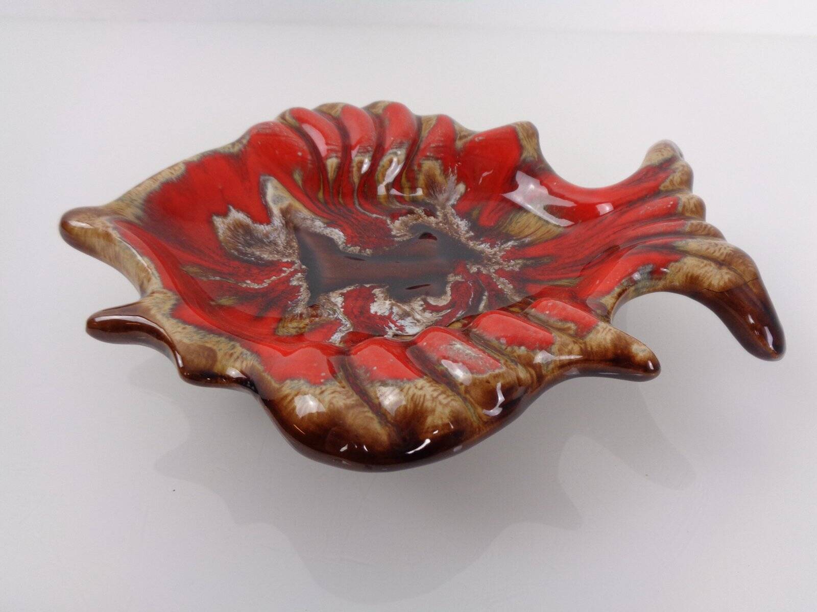 French studio ceramic bowl with fish from Vallauris, 1970s