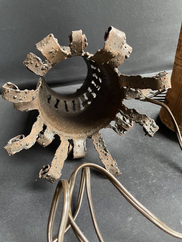 Accolay metal and ceramic lamp (1945-1989)