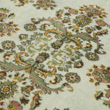 Handwoven Unique Turkish 1980s 186 cm x 302 cm Green Rug