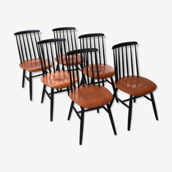Lot de 6 chaises modèle Fanett d'Ilmari Tapiovaara