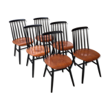 Lot of 6 fanett model chairs