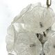 Italian Murano flower glass and chrome sputnik in Venini style. 1970s
