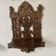 antique foldable wall shelf with openwork wood