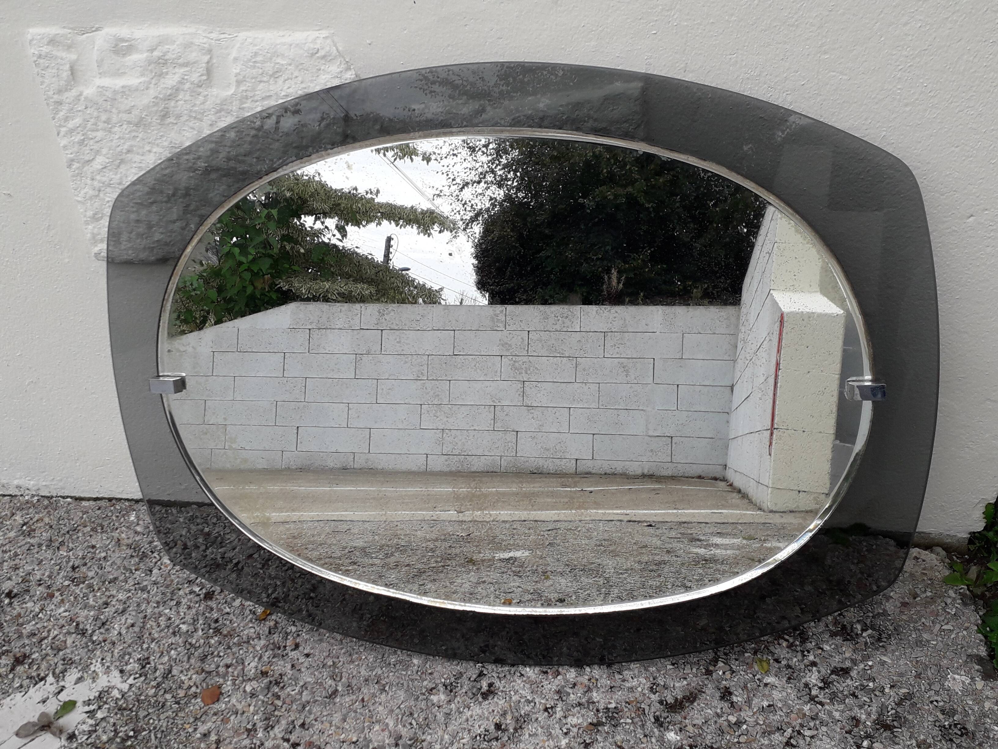 Veca vintage italian design mirror (1970s)