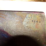 Portrait on canvas from 1960 signed