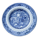 "Blue Willow" Indo-Chinese Plate - Ceramica Richard - 19th Century