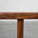 Pair of rustic Oak Benches, France, 1850