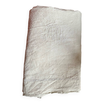 Old half-breed sheet with AD monogram.