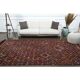1970s Vintage Turkish Oushak Handmade Wool Cotton Red Area Rug 182x288