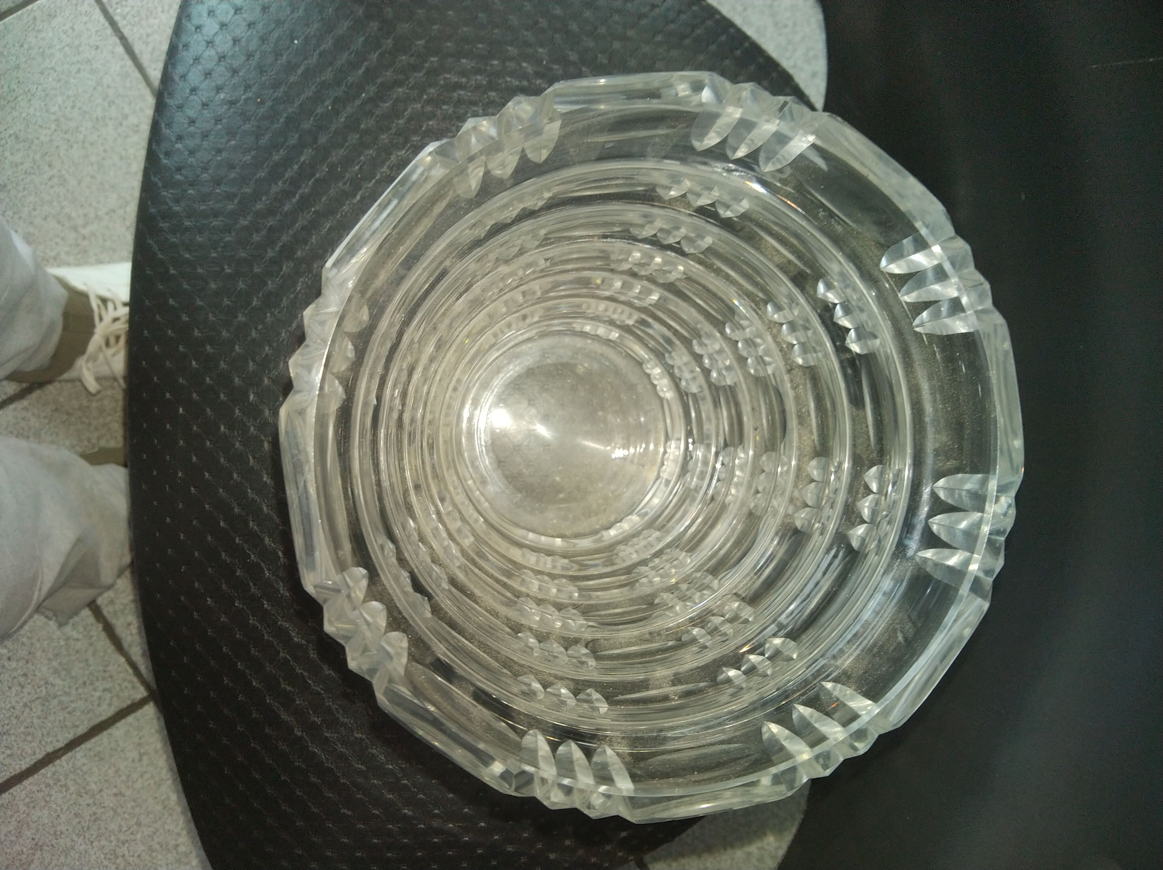 Daum crystal vase, Nancy, France, circa 1950