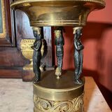 Italian Empire Bronze and Brass Tazzas with Sphinxes, 1800s, Set of 2