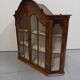 Vintage Dutch walnut hanging china cabinet