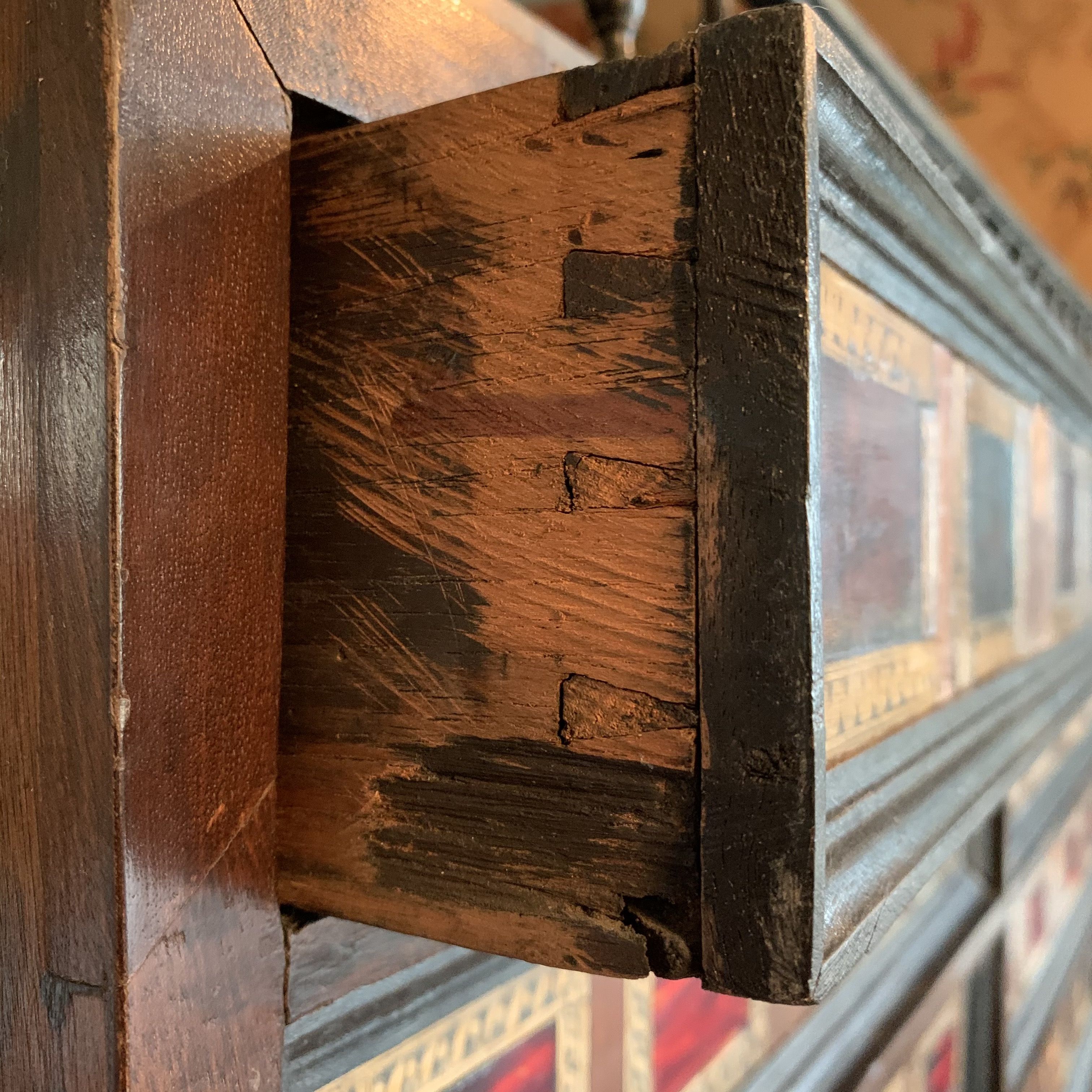 Antwerp cabinet to be laid in tortoiseshell and 17th century marquetry