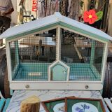 Wooden bird cage