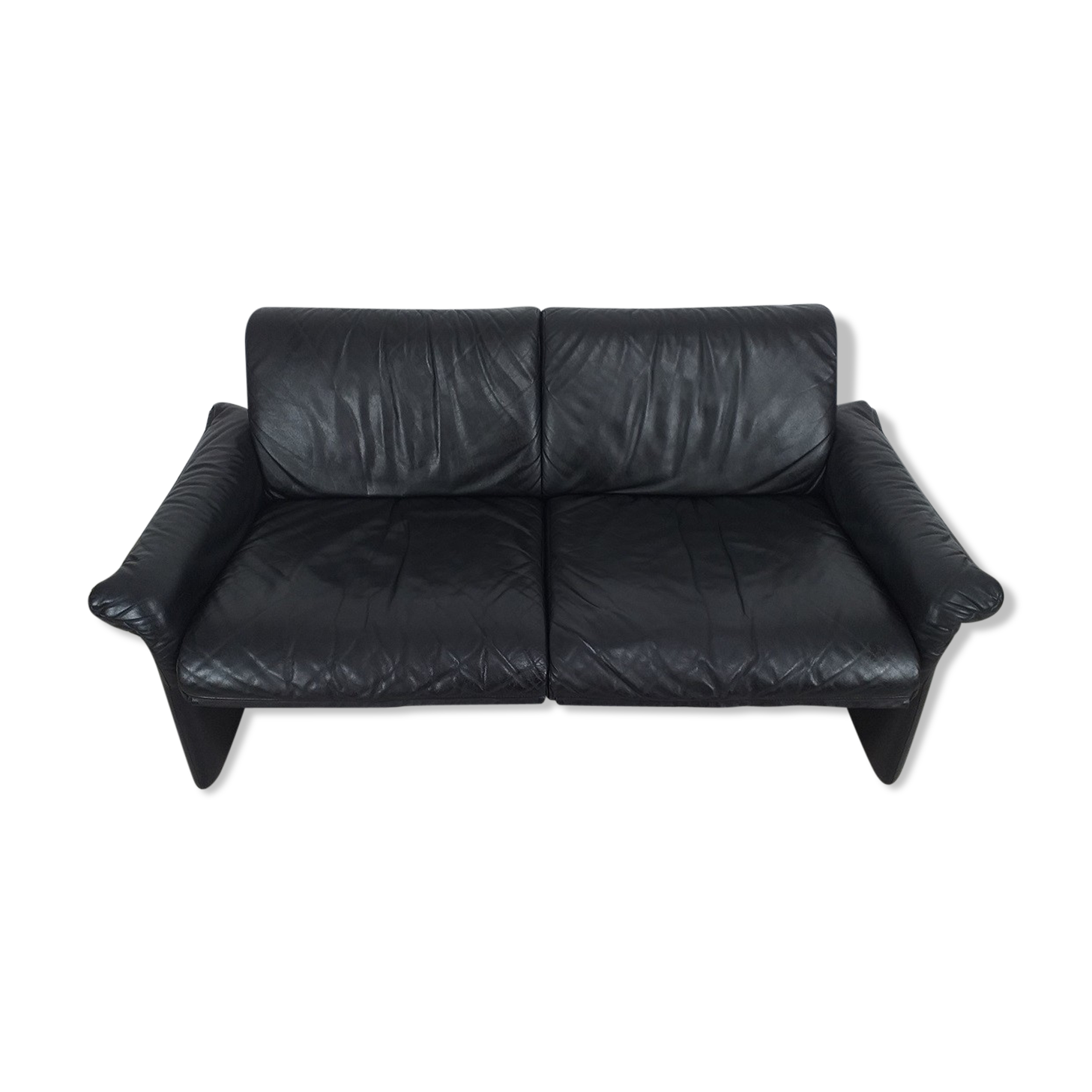Vintage leather sofa desgn Belgian 80s edition Swann