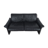 Canapé cuir vintage design belge années 80 édition Swann