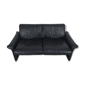 Vintage leather sofa desgn Belgian 80s edition Swann
