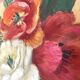 Peinture bouquet de fleurs 25X60cm
