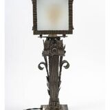 Art Deco wrought iron table lamp, 1930s