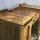 Bureau anglais Art déco en loupe de noyer