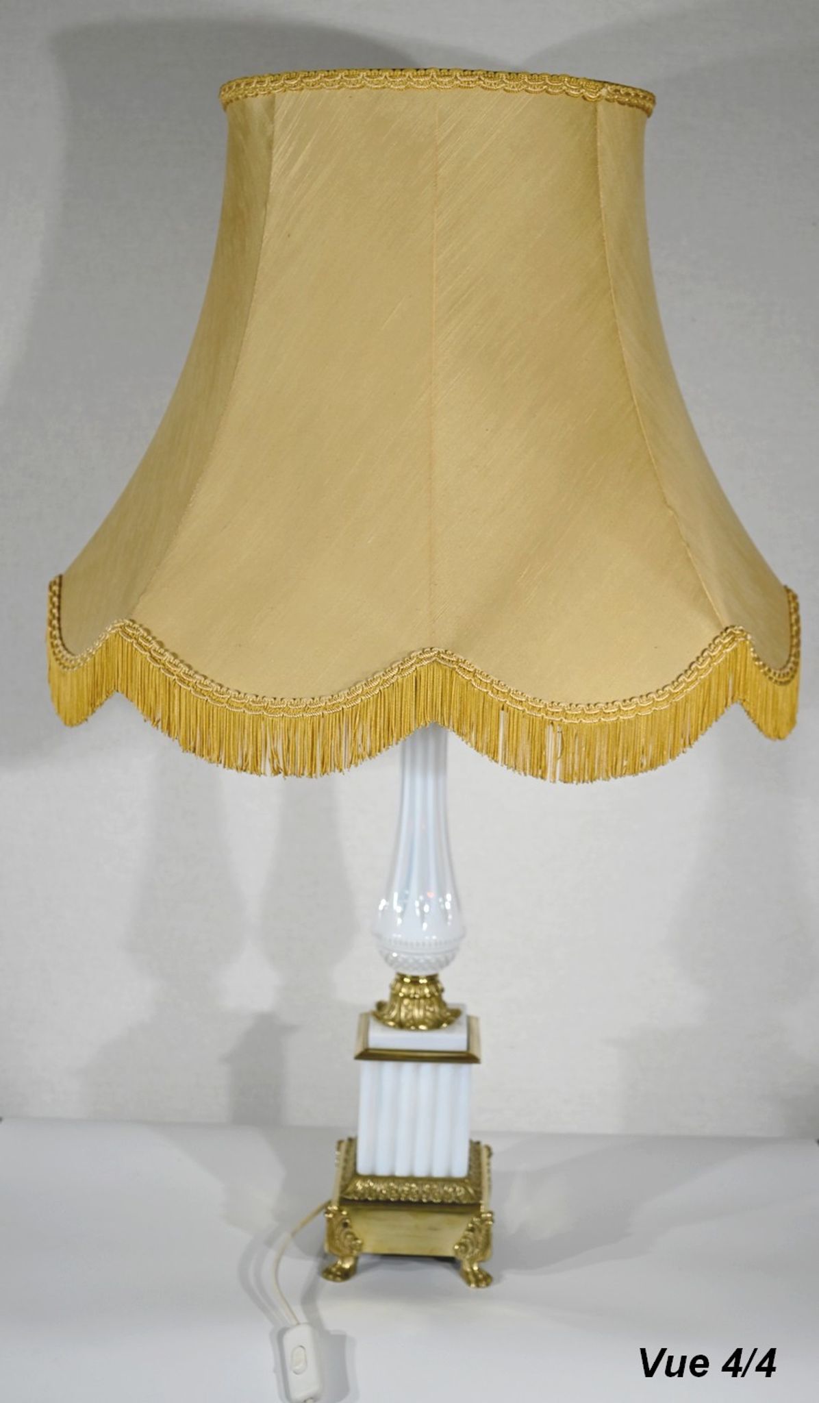 Lamp in Opline and Bronze, Louis XVI style – 1950