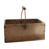 Wooden crate with handle