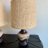 Pair of bedside lamps, 1970s