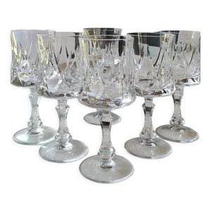 Lot de 6 verres à pied