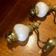 Pair of brass sconces
