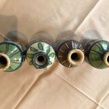 4 vases en faïence d'Iran