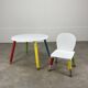 Table et chaise crayon Pierre Sala pour enfant, années 80